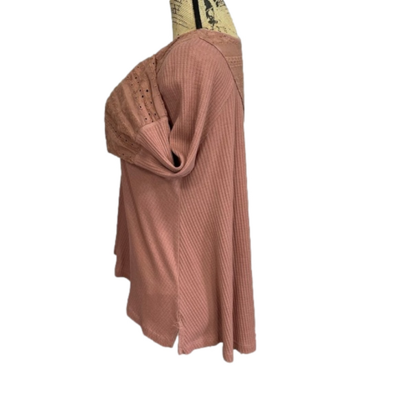 Free People Flowy Crochet Bell Sleeve Boho Tunic - Picture 12 of 16